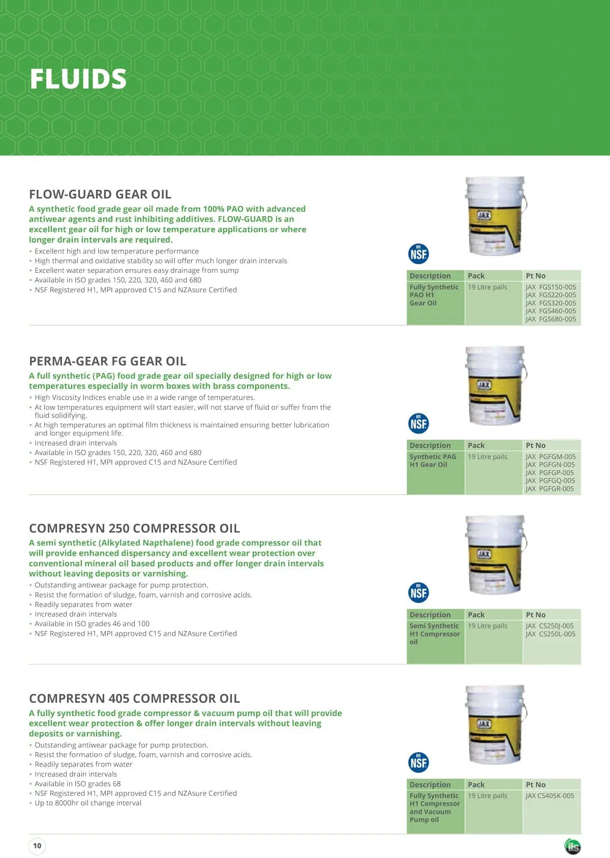 ils food grade 10 min