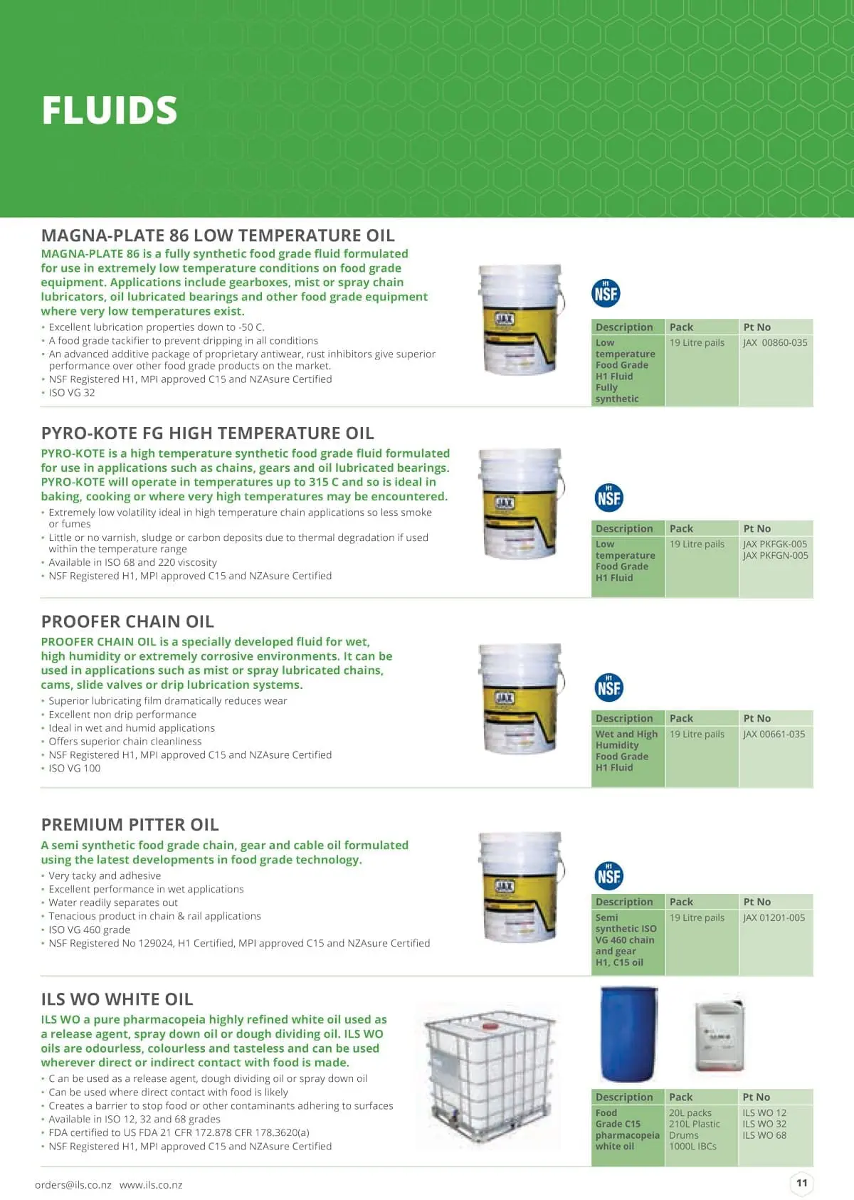 ils food grade 11 min