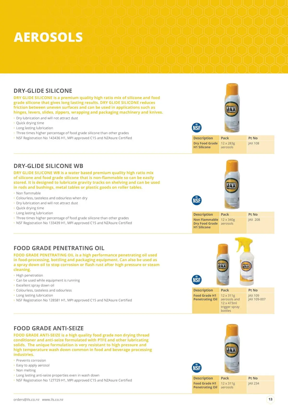 ils food grade 13 min
