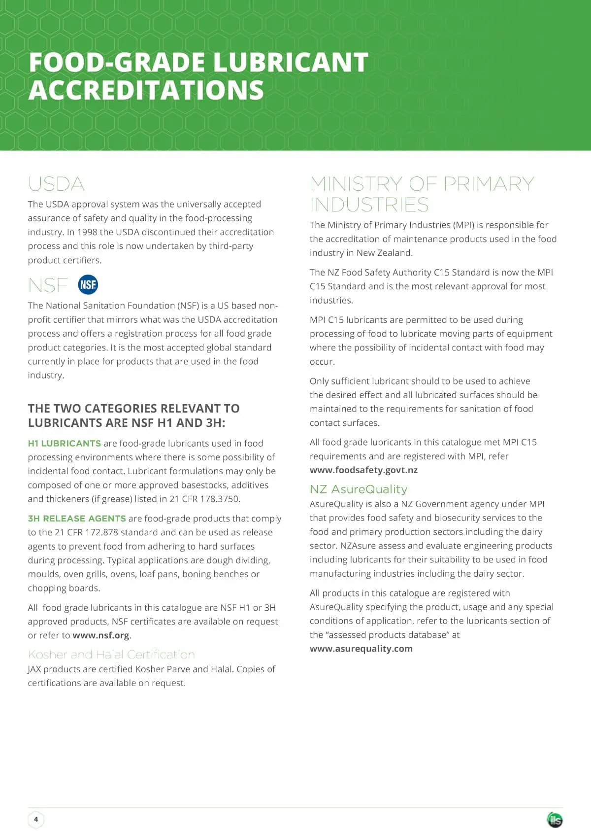 ils food grade 4 min