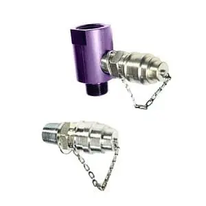 COLORGUARD GEARBOX ADAPTOR 1 INCH BLUE