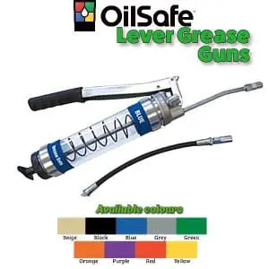 LEVER GREASE GUN HEAVY DUTY CLEAR BLACK