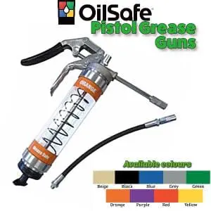 PISTOL GRIP GREASE GUN CLEAR GREY